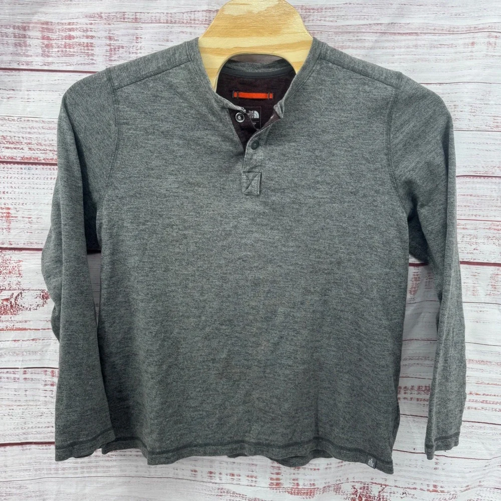 The North Face Henley‎ Shirt Gray Mens Size XL Long Sleeve Regular Fit Casual